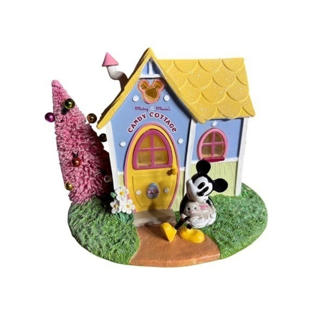 Disney Mickey Mouse Candy Cottage LED Collectible Decor Accent NEW
